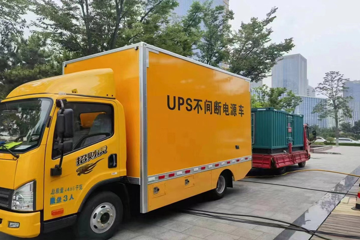 临潭发电机租赁施工现场
