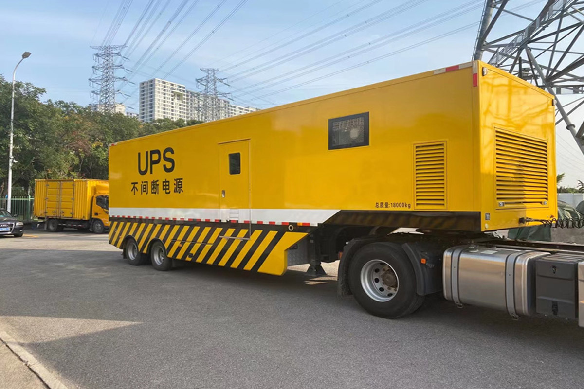 临潭发电机租赁施工现场