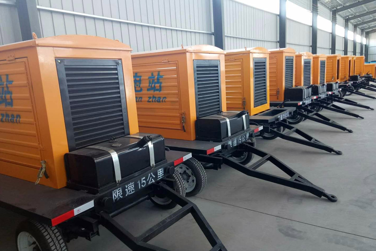 临潭发电机租赁施工现场